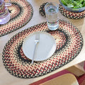 Homespice Gloucester Jute Braided Placemats, Oval 13x19 Set of 4