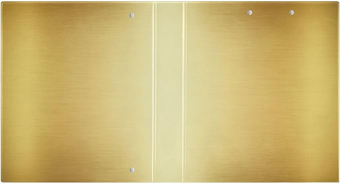 3 Rings Binders 1.5 in Binder with Pocket Cover 1/2 Pack for Letter Size (11" X 8.5") 200 Sheets 2pack Gold Gradient