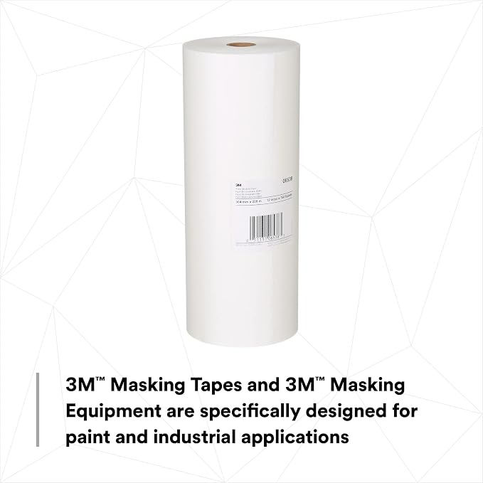3M White Masking Paper 06538, 12 in x 750 ft
