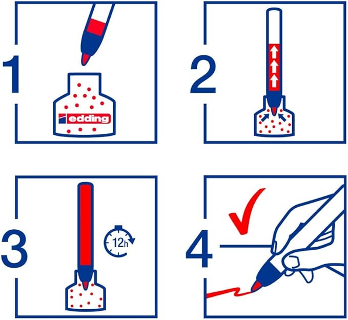 edding 29 Ecoline whiteboardmarker set - zwart, rood, blauw, groen - 4 whiteboardstiften - beitelpunt 1 - 5 mm - boardmarker uitwisbaar - voor whiteboard, flipchart, prikbord, memobord - navulbaar