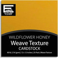 WILDFLOWER HONEY—12x12 Textured Cardstock | 80lb Textured Yellow Scrapbook Paper | Premium Cardstock for Cricut Cutting | 25 Sheets