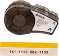 Brady Authentic (M21-1250-427) Self-Laminating Wire Wrap for Control and Electrical Panels, Datacom Cable, Black on White- For M210, M210-LAB, M211, BMP21-PLUS and BMP21-LAB Printers, 1.25" W 14' L