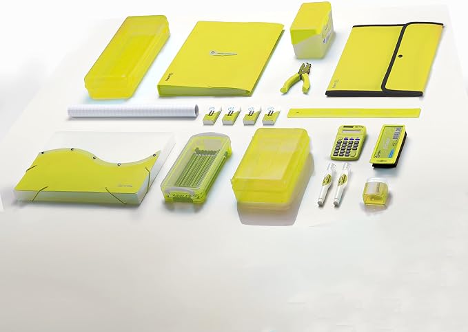 Enday 2 inch 3 Ring Binder (6 Pack - Green) Binder 2 inch with Clear View Cover and 2 Inside Pocket - for Letter Size 8.5 x 11'' Paper, Ideal for School Supplies, Office, and Home