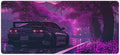 Large Mouse Pad Anime JDM Car S13 Purple Flowers Static Desk Mat Computer Accessories Gaming Office Organizers Supplies Decor Essentials Keyboard Pads for Desk Rubber 40x90cm