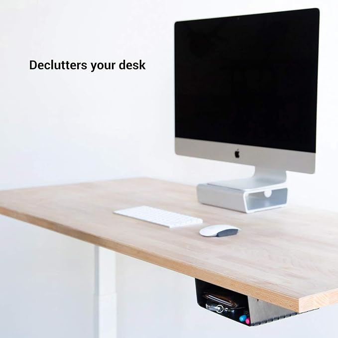 Elevation Lab Elevation Shelf - The Original Under Desk Storage Shelf/Desk Organizer | for Adjustable Stand Up Desks, Workstations, Gaming, Accessories