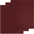 Binditek 12 Mil Sand-Textured Binding Covers, Letter Size, Maroon, 25 Pack | Plastic Binding Covers, 8.5" x 11", Subtle Matte Finish, Square Corners, Unpunched, Ideal for Business Reports and Proposals