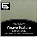 MEADOW—12x12 Textured Cardstock | 80lb Textured Green Scrapbook Paper | Premium Cardstock for Cricut Cutting | 25 Sheets
