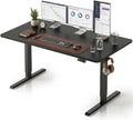 CubiCubi 63x28 Large Electric Standing Desk, 28" Deep Desktop, Black | Wide Surface, Sit to Stand, Computer Workstations, Home Office Desk, Next-Gen Frame, Advanced Motor, 176 lbs Capacity