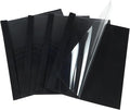 RAYSON TBC2346-100BK-US Thermal Binding Covers, Letter Size Black Binding Cover, 1/16in, 1/8in, 3/16in, 1/4in Multi-Size Pack of 100