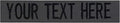 Custom Uniform Name Tapes Solid Colors. Made in The U.S.A. Ships Under 24 Hours. Charcoal Gray Fabric, 5 Inch Sew on