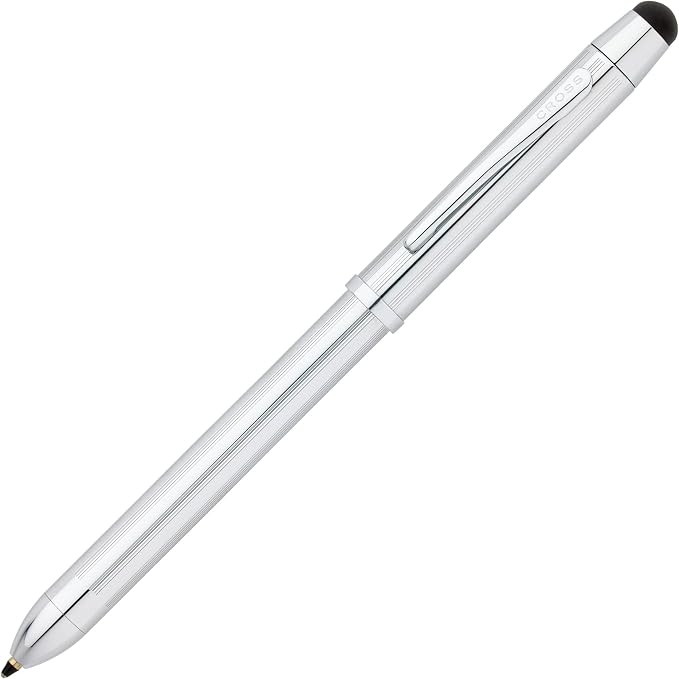 Cross Tech3+ Lustrous Chrome Multifunction Pen, Black Ink, Corporate Gift