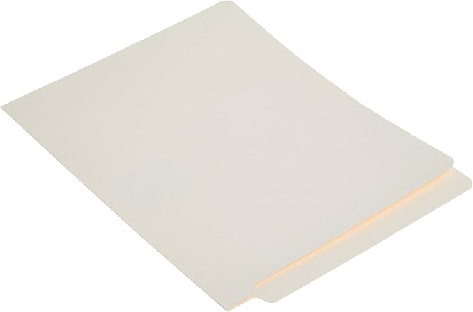 Smead Shelf-Master End Tab File Folders, 100 Count, Manila, Reinforced Straight-Cut Tabs, Letter Size