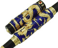 Jinhao Double Dragon Rollerball Pen Blue Cloisonne Enamel Handcraft for Signature and Collection