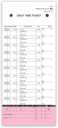 Daily Time and Job Ticket - 10 Labels per Sheet (3-Part) (Form JT-10-PSG) (500 per Box)