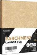 Aged Stationery Parchment Recycled Paper | 65Lb Cover Cardstock | 8.5” x 11” Inches | 50 Sheets Per Pack
