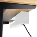 Progressive Automations Under Desk Cable Tray Organizer. Standing Desk Accessory. Desk Mounted Tray - White