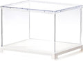 Rolife Dust Cover for DIY Miniature House, 8.8 x 7.6 x 6.1 Inches Clear Acrylic Display Case for Specific Mini Dollhouse Kits, Transparent Protective Showcase for Collectibles & Action Figures