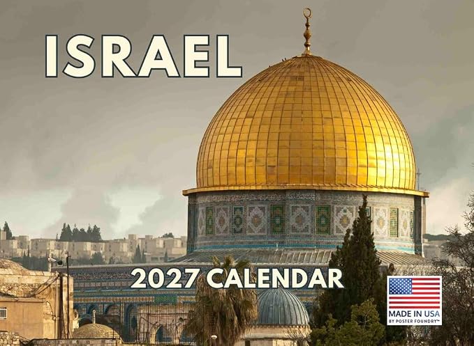 Israel Calendar 2027 Monthly Wall Calender 12 Month