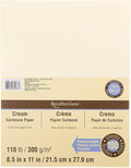 Recollections 100 Sheets Cream Heavyweight 8.5” x 11” Cardstock Paper - Acid and Lignin Free Paper for Scrapbooks, Arts & Crafts - 1 Pack