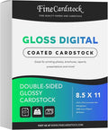 8.5 x 11" Double Sided Gloss Digital C2S Cardstock, 100lb Cover, 200 Sheets | Perfect for Color Laser Printing, Flyers, Brochures and Photos - Acid Free, Glossy Coated on Both Sides