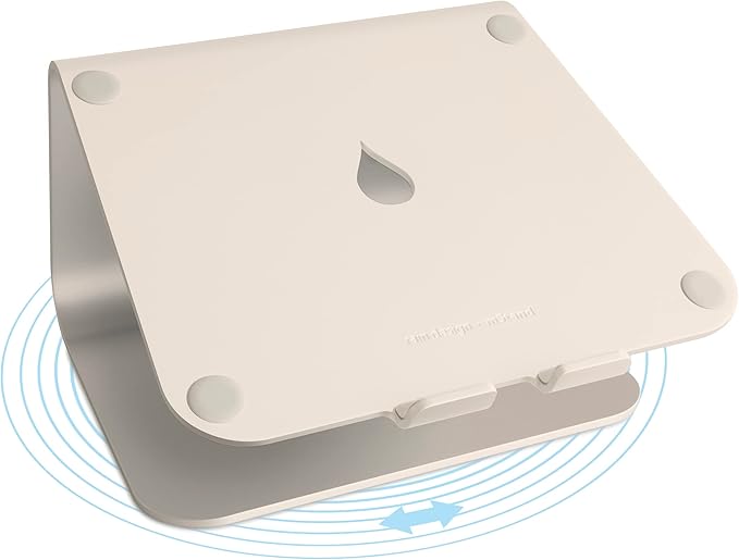 Rain Design mStand360 Laptop Stand with Swivel Base, Starlight (10093)