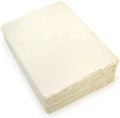 Handmade Lokta Card Stock 5x7 Inch Deckle Edge Paper (100 Sheets) | Kathmandu Valley Co. tree-free cardstock, decorative DIY invitations, vintage stationery, made in Nepal