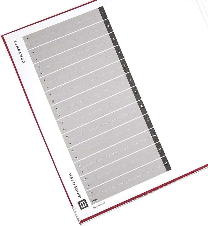 3-Ring Premium Binder - Brick Red, 3" Spine, by Bindertek | 525 Sheet Capacity, 2" D-Rings, Linen-Textured Covers, Steel Reinforced Edges, Spine Label Included