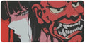 Japanese Female Samurai Anime Girl Large Mouse Pad Gaming Desk Mat Keyboard Computer Pad Non-Slip Rubber Mouse Mat for Home Office 30x60cm