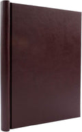 Faux Leather Springback Thesis Binder - Burgundy, 1" Spine, by Bindertek | 150 Sheet Capacity, High-Tension Spring Clamp Style, For Thesis Work, Legal Documents, Menus, Portfolios, Photography