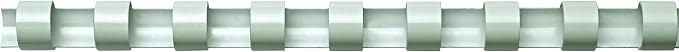 Fellowes A4 12 mm Plastic Binding Combs for Comb Binding Machine, Binds 56 to 80 Pages, White, Pack of 100