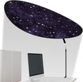Large Adjustable Office Cubicle and Desk Shade,51'' Portable Cubicle Light Shade with Clamp Foldable Rotatable Canopy Blocks Light or Disturbance for Working Accessories(Starlit Sky)