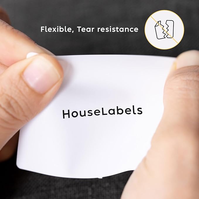 HOUSELABELS 2.25" x 1.25" Address Labels on 1" Core in Polypropylene Compatible with Zebra and Rollo Printers, 16 Rolls / 1,000 Labels per Roll