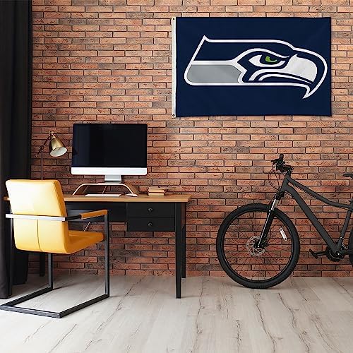 NFL Rico Industries Standard 3' x 5' Banner Flag Single Sided - Indoor or Outdoor - Home Décor