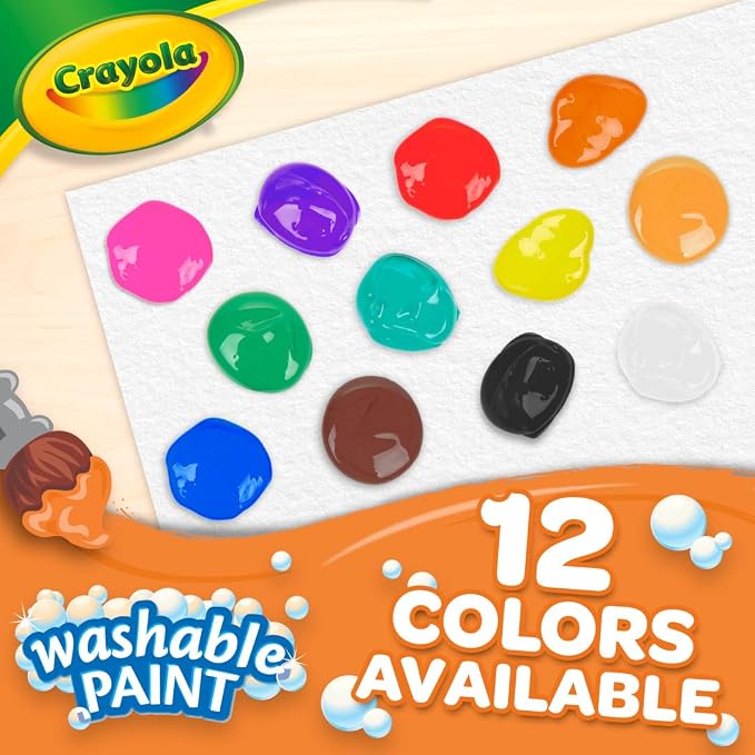 Crayola Washable Paint, Orange Paint, Classroom Supplies, 1 Gallon