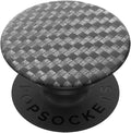 PopSockets Adhesive Phone Grip, Holder- Carbonite Weave | Secure Comfortable Hold, Anti-Drop, Kickstand, Black, Electronic Accessories, For iPad/Kindle/iPhone/Android