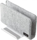 Sonic Utlim Vertical Laptop Stand for Desk, Dock Holder with Felt Cover, Desk Organizer, Storage and Stand for All MacBooks, Windows Laptops, Tablets, and Smartphones, UT-5352-W