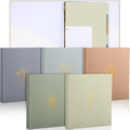 Ctosree 5 Sets 1 Inch 3 Ring Binder with 2 Pockets, Dividers, Fresh Color | Letter Size 8.5 x 11, 5 Tab Dividers for Organizing, Plastic Film and File Folder Labels, Back to School Office Home