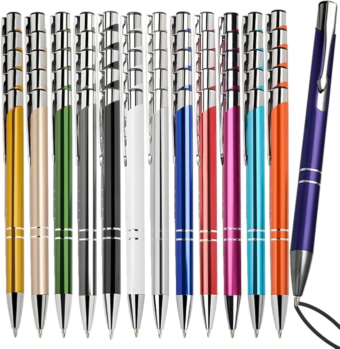 Yucold Customized ballpoint pens in bulk, personalized ballpoint pens with free engraving, for use in companies, enterprises, graduation anniversaries (Green,130)