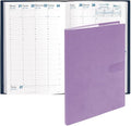 Quo Vadis 2026 Minister - Weekly/Monthly Planner - 12 Months, Jan. to Dec. - 6 1/4 x 9 3/8" - Smooth Faux Suede Texas Violet Cover- Time Management Appointment Organizer