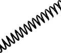 Spiral Plastic Coil-Box of 100 1-1/4" (32mm) Professional Grade Binding Coil-Versatile and Durable Plastic Binding-Perfect Binding Solution for Presentations Manuals Reports (Black)
