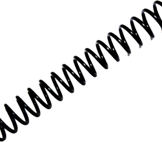 Spiral Plastic Binding Coil - Box of 100 9/32" (7mm) (Black) | Versatile and Durable Plastic Binding - Perfect Binding Solution for Presentations Manuals Reports Booklets