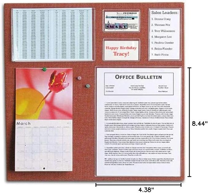 StoreSMART - Peel & Stick Pocket - 4" x 8" Open Short Side - 500-Pack - Clear Vinyl Plastic - STB258S-500