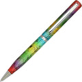Lanier Licia Ballpoint Pen - Shiny Chrome Ring & Parts with Medium Tip 0.7mm Cross Style Refill (with Accents - White or Black or Pink or Purple)