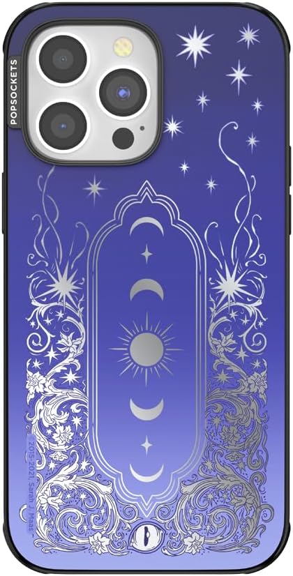 PopSockets iPhone 14 Pro Max Phone Case with MagSafe, Wireless Charging Compatible, Bookish - Mirror Curse Breaker