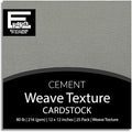 Cement—12x12 Textured Cardstock | 80lb Textured Gray Scrapbook Paper | Premium Cardstock for Cricut Cutting | 25 Sheets