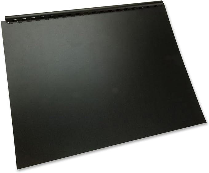 GBC Poly Binding Cover, 11"x8-1/2", 100% Recycled, Black, 25-Pack (25818)