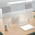 RCJCQSR Acrylic Frosted Privacy Free Standing Screen, Visual Distractions Privacy Panel Portable Desk Divider Guard for Table Top Workstation for Home Office(Size:50x40cm(19.7x15.7))