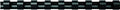 Fellowes Plastic Binding Combs, 8mm A4, 21-40 Sheet Capacity, 21 Rings, Black, Pack of 100 - Compatible with Comb Binding Machines