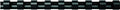 Fellowes Plastic Binding Combs, 19mm A4, 121-150 Sheet Capacity, 21 Rings, Black, Pack of 100 - Compatible with Comb Binding Machines