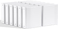 SUNEE 2 Inch Binders 3 Ring 12 Pack Bulk, PVC-Free Clear View 2" Binders (Fits 8.5x11 Inches) for School, Office & Home Use, White